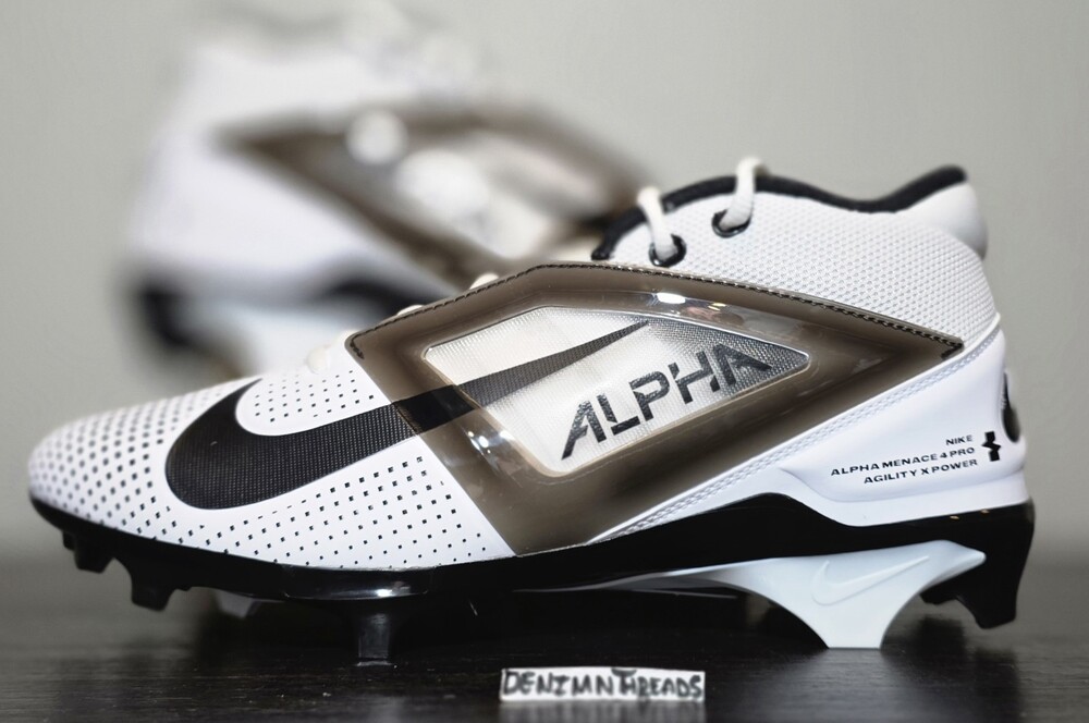 Nike Alpha Menace 4 Pro Football Cleats Elite MENS SIZE 11 NEW FZ7702-105 White